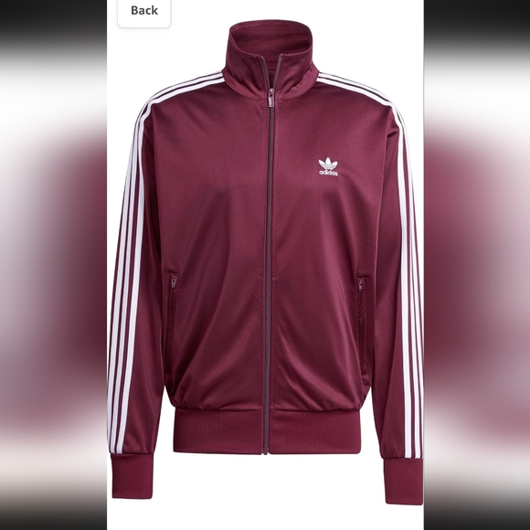 ADIDAS Kids Track Jacket Sz Small (Kids 8 to 10)  Maroon Color - Picture 4 of 4